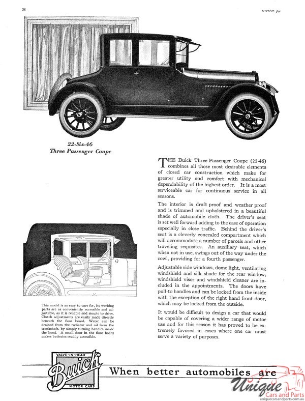 1922 Buick Prestige Brochure Page 7